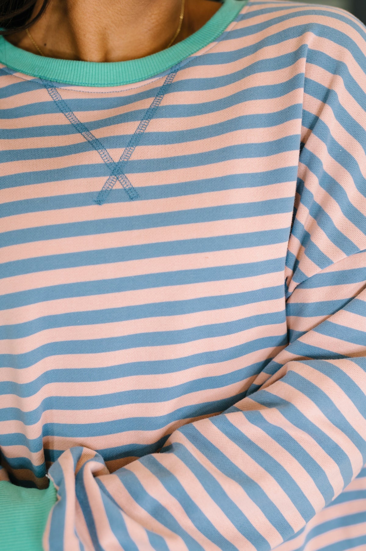 All For the Color Drop Shoulder Pullover