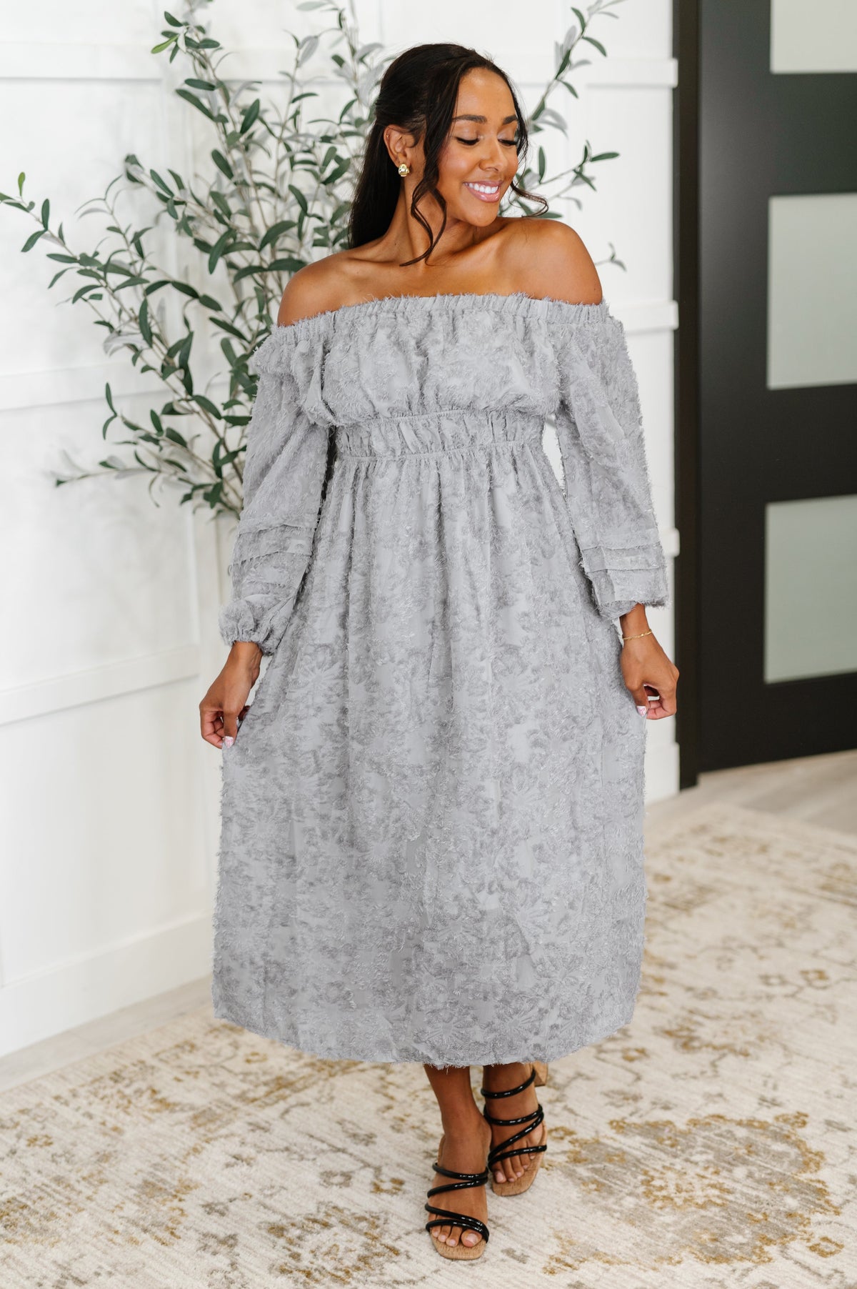 All Is Well Dress In Opal Gray