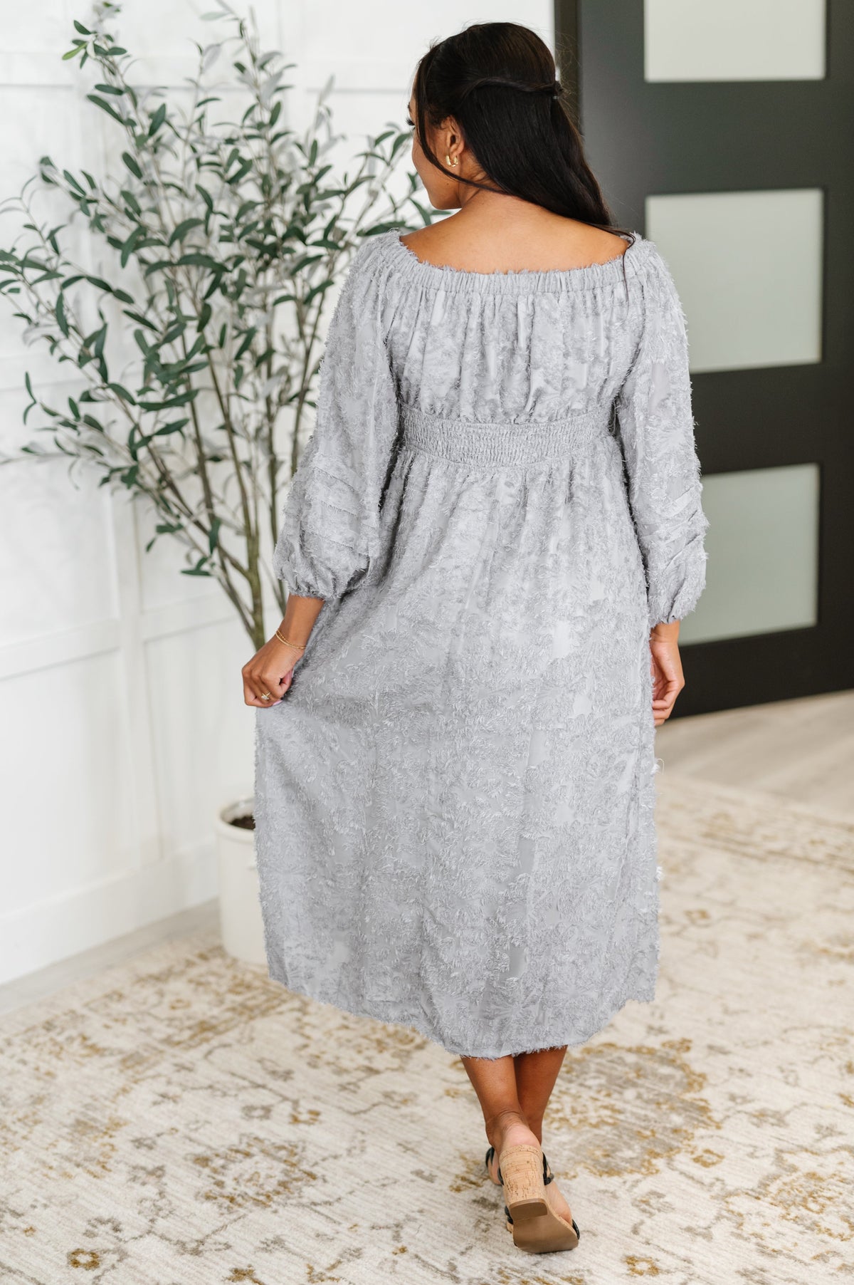 All Is Well Dress In Opal Gray