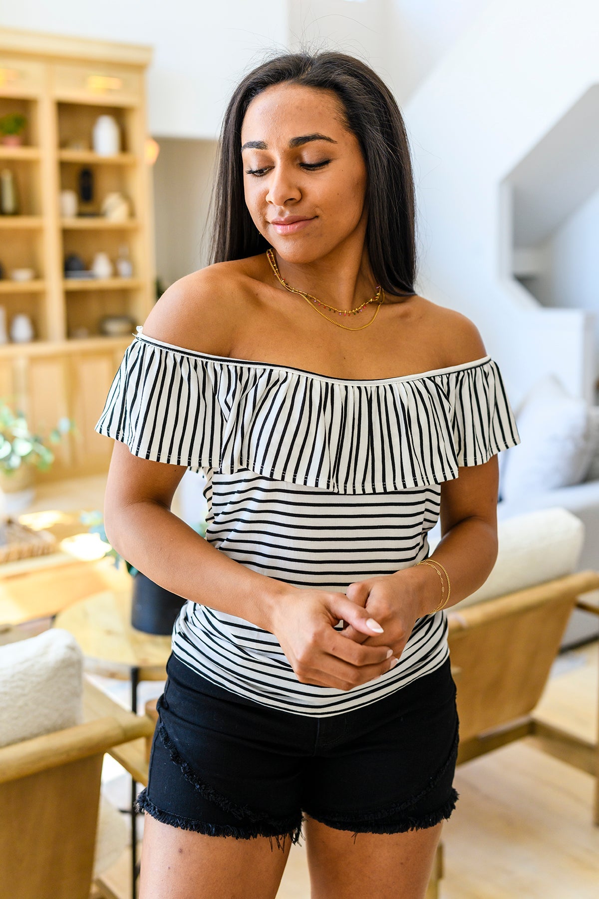 Extra Time Striped Top