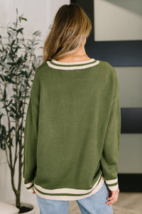 Something Simple Full Front Button Down Cardigan